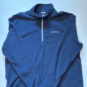 Navy Blue Eddie Bauer Zipper Sweater